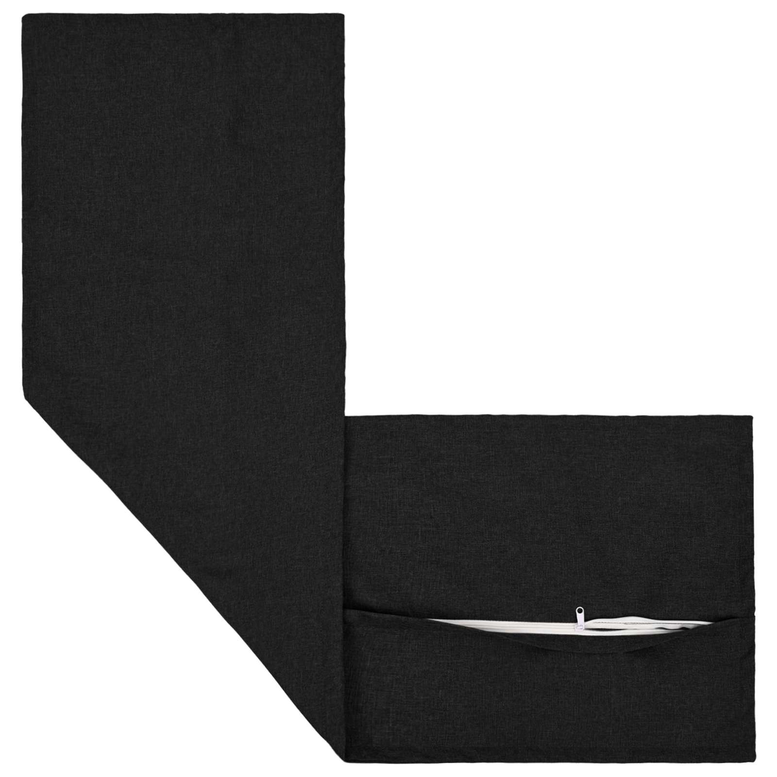 Cuscino con cuscino HOUTEN 2 pz Nero Lino