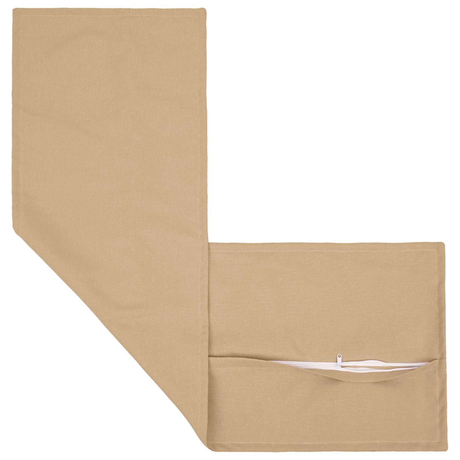 Cuscino con cuscino HOUTEN Crema 40 x 145 cm Lino