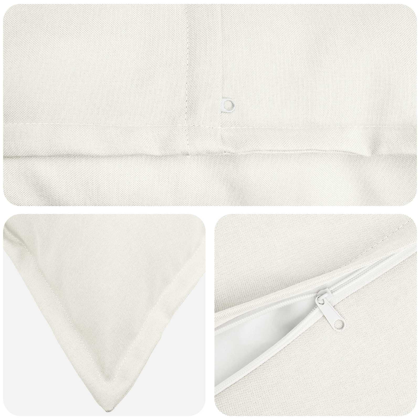 Cuscino con cuscino HOUTEN 2 pz Bianco Lino