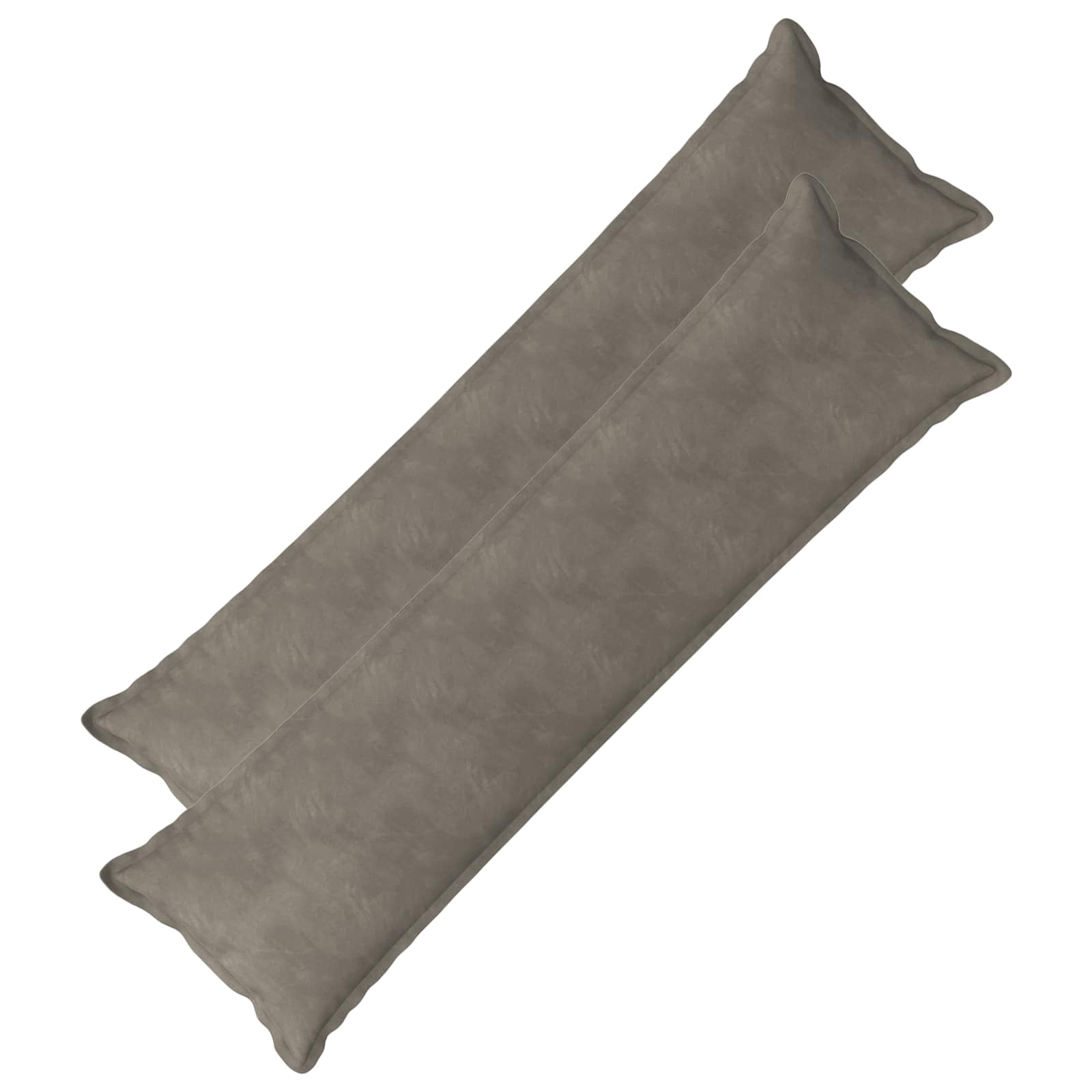 Cuscino con cuscino HOUTEN 2 pz Grigio Chiaro Velluto