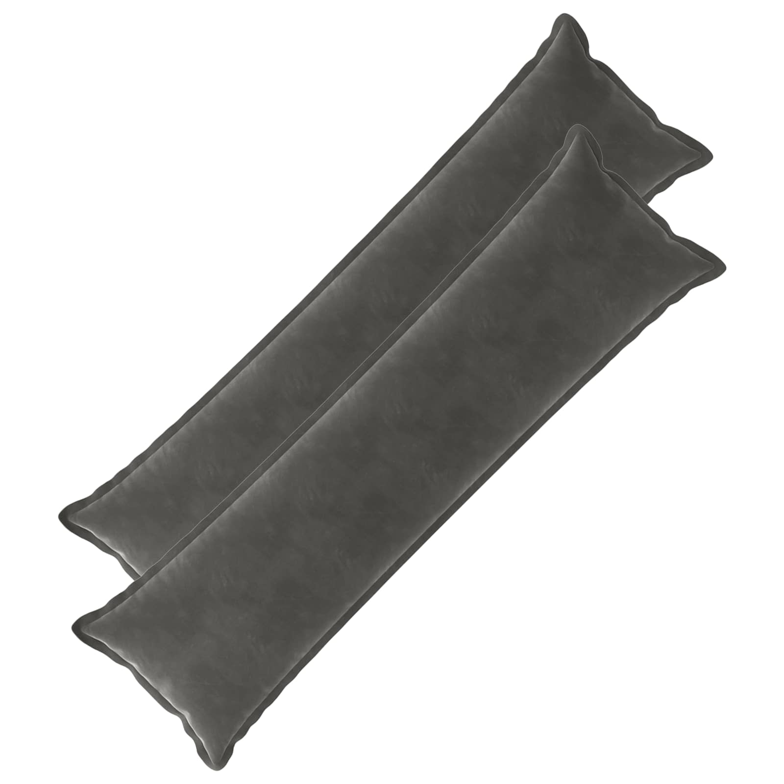 Cuscino con cuscino HOUTEN 2 pz Grigio Scuro Velluto
