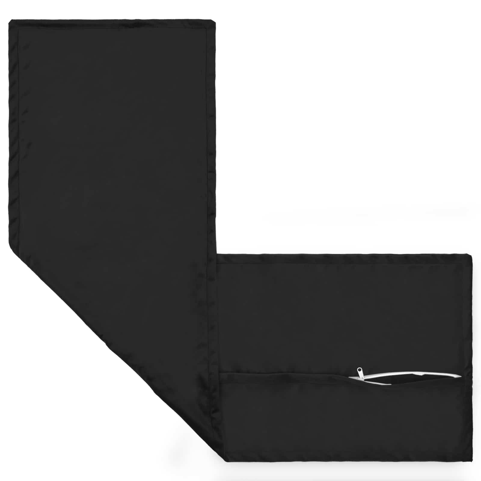 Cuscino con cuscino HOUTEN Nero 40 x 145 cm Velluto