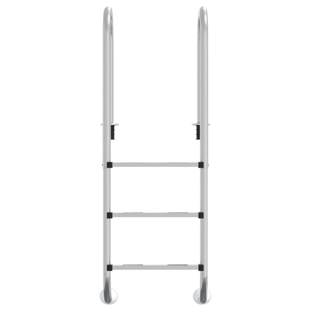 Scala per Piscina 54x38x158 cm Acciaio Inox 304