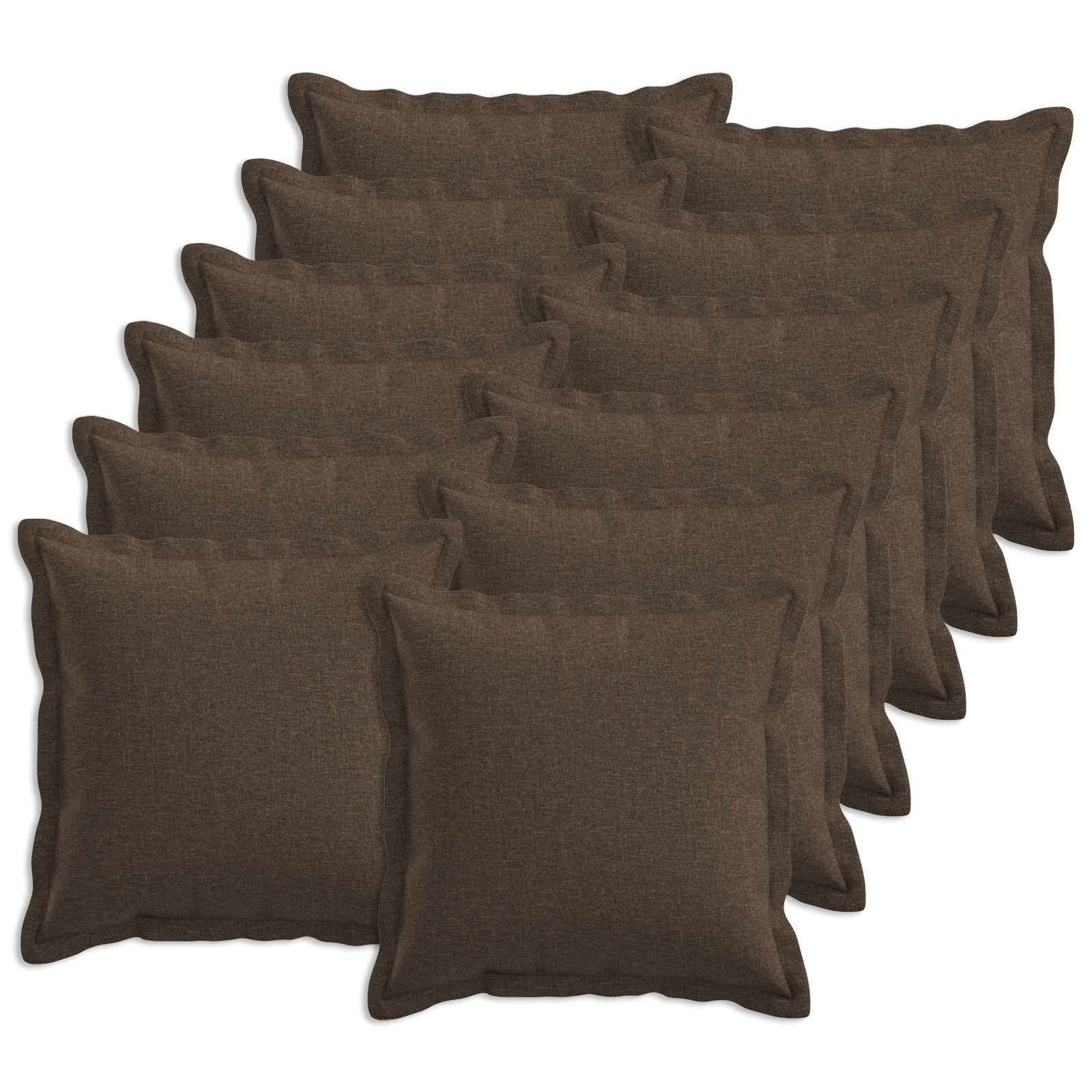 Cuscino con cuscino HOUTEN 12 pz Tortora Lino