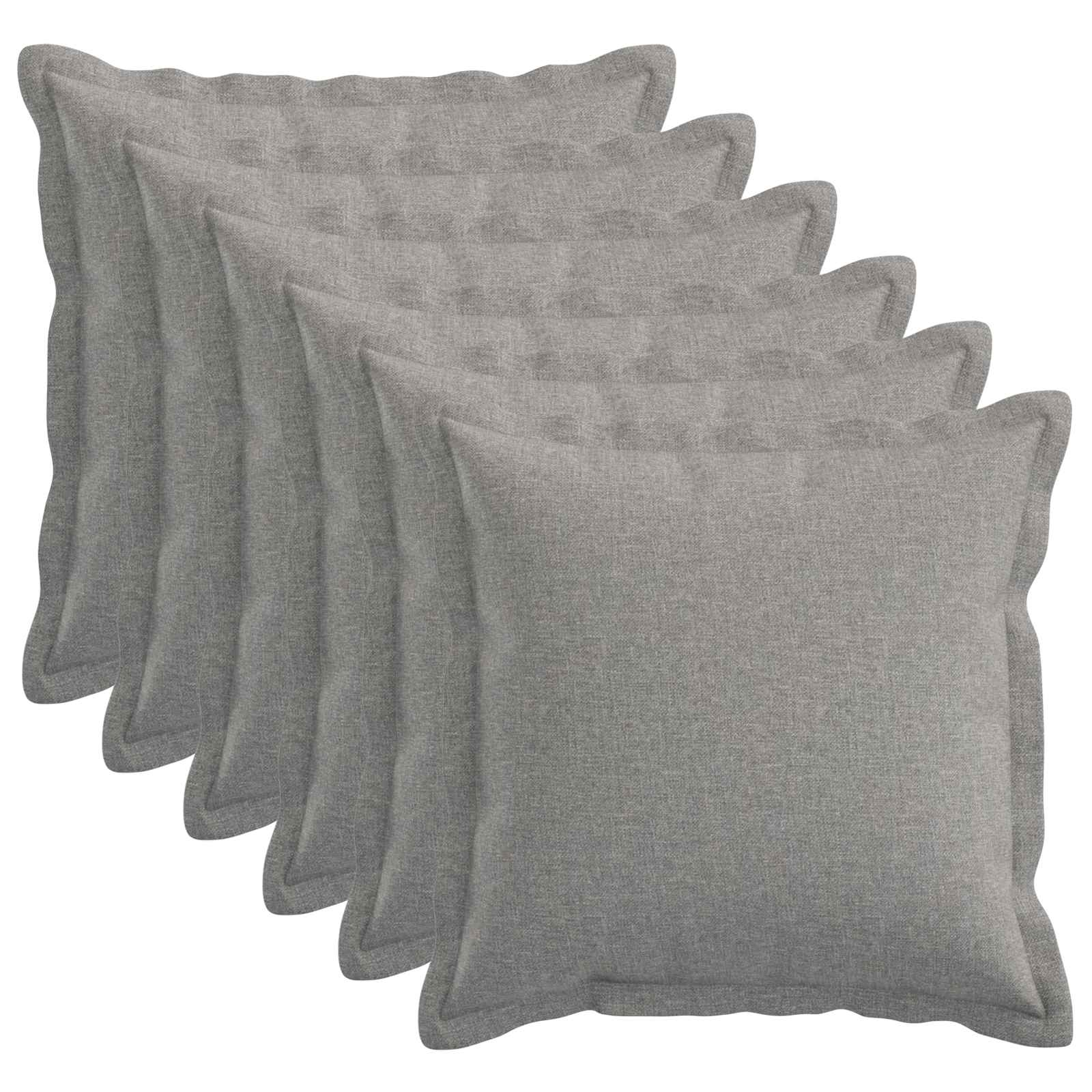 Cuscino con cuscino HOUTEN 6 pz Grigio Nuvola Lino