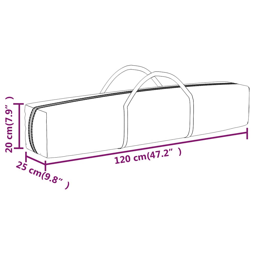 Tenda per Feste Pieghevole con Pareti Laterali Crema 2x2 m