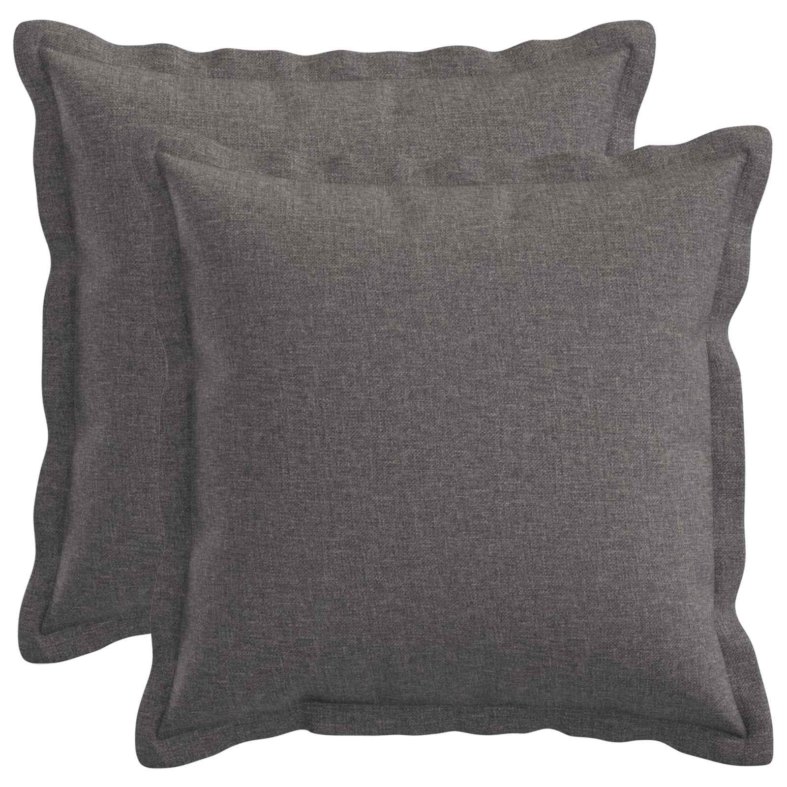 Cuscino con cuscino HOUTEN 2 pz Grigio Chiaro Lino