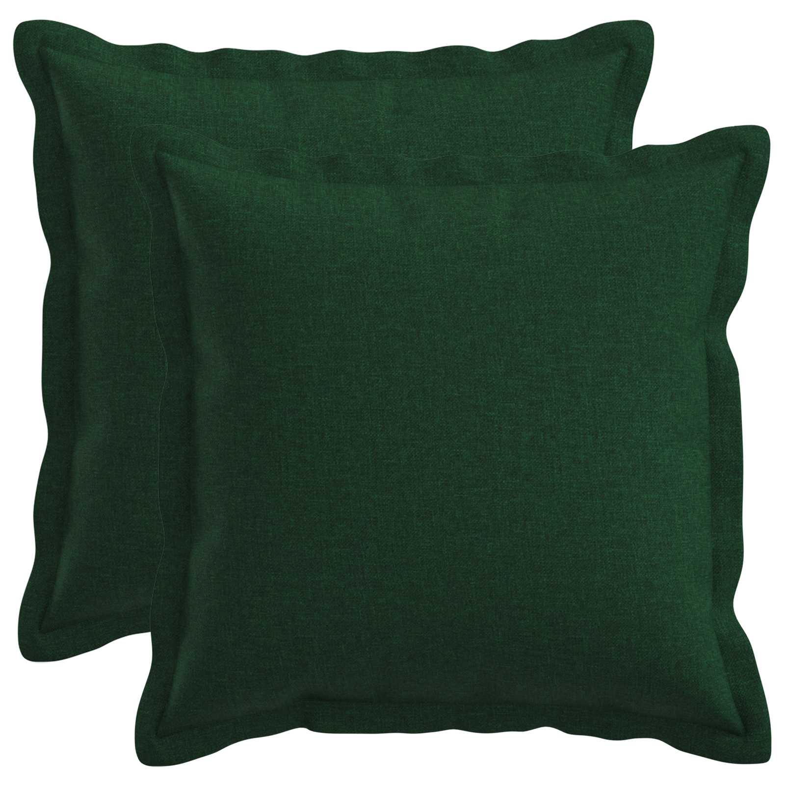 Cuscino con cuscino HOUTEN 2 pz Verde Scuro Lino