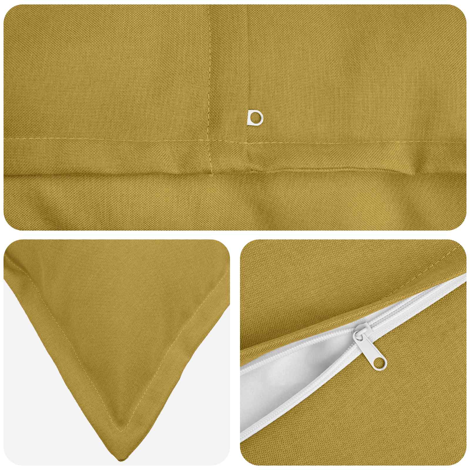 Cuscino con cuscino HOUTEN 2 pz Verde chiaro Lino