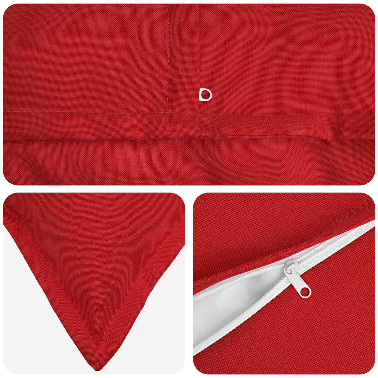 Cuscino con cuscino HOUTEN 12 pz Rosso Lino