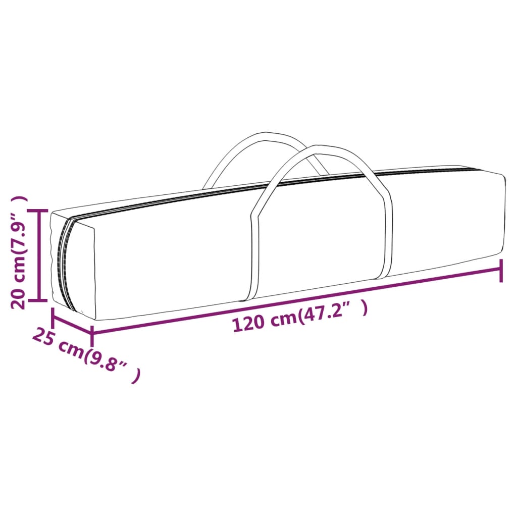 Tenda per Feste Pieghevole Nero 3x6 m