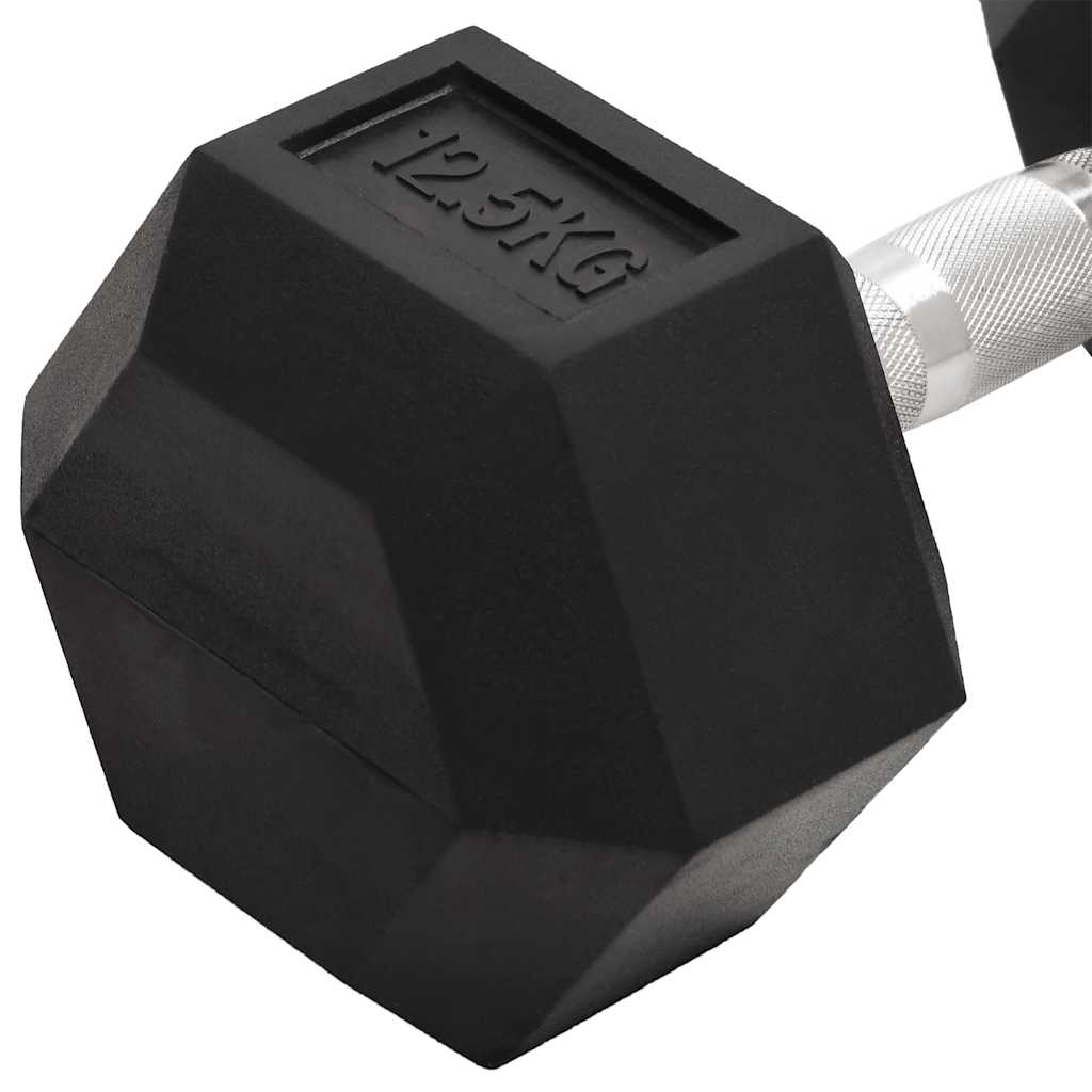 Manubri 2 pz 12,5 kg Totale in Ghisa