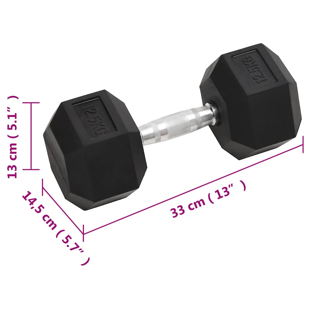 Manubri 2 pz 12,5 kg Totale in Ghisa