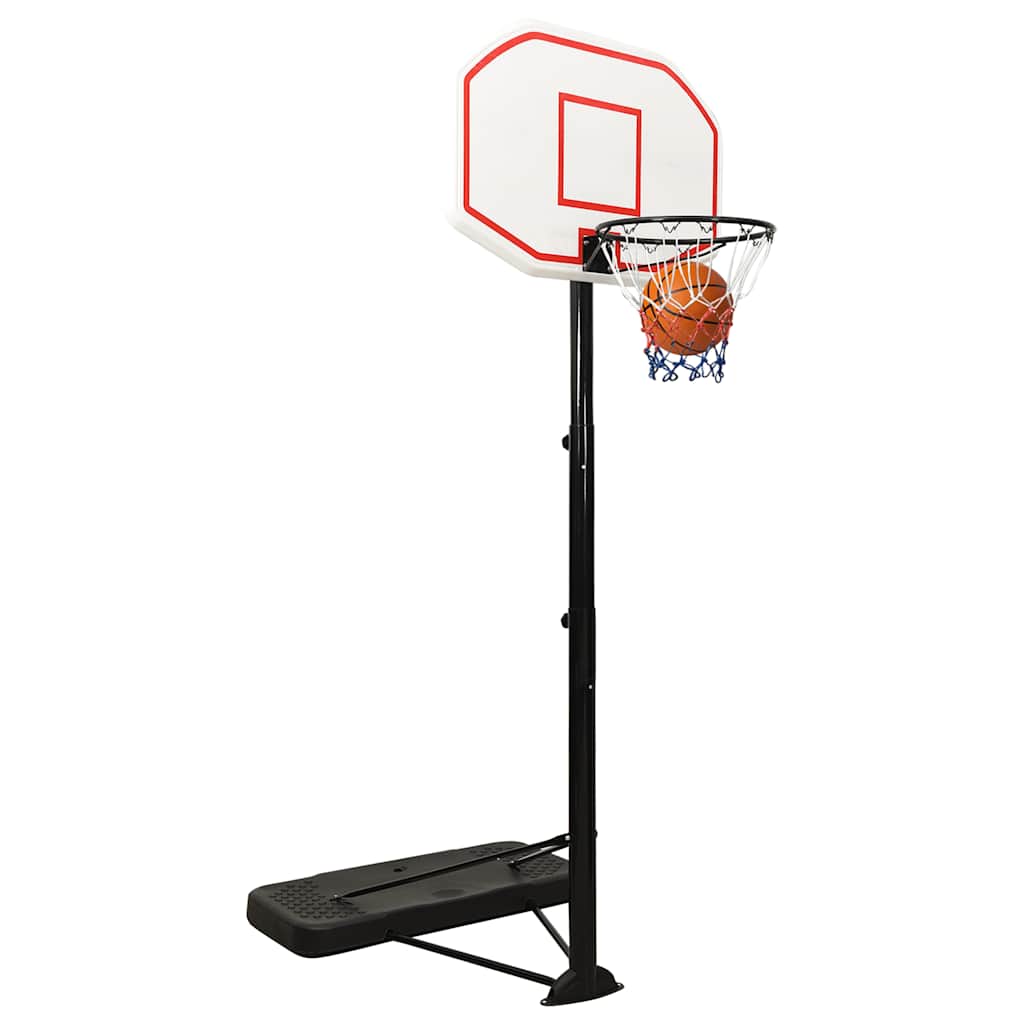 Supporto per Pallacanestro Bianco 258-363 cm Polietilene