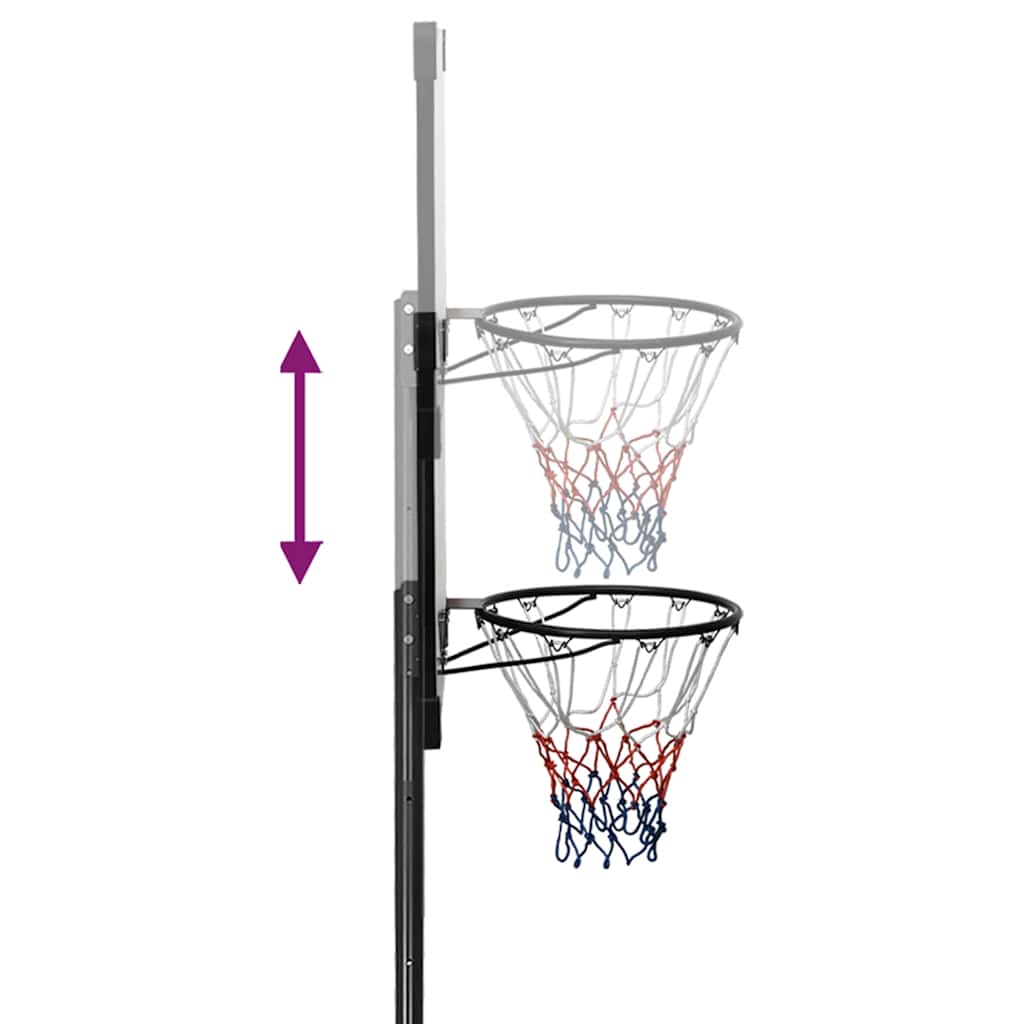 Supporto per Pallacanestro Trasparente 235-305 cm Policarbonato