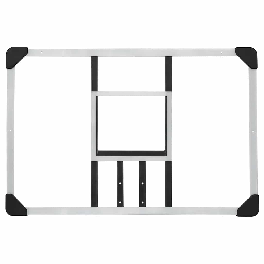 Tabellone Pallacanestro Trasparente 90x60x2,5 cm Policarbonato
