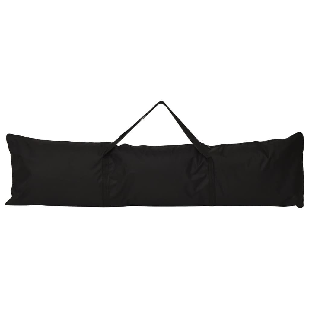 Rete Baseball Arancione e Nera 219x107x212 cm Acciaio e Poliestere