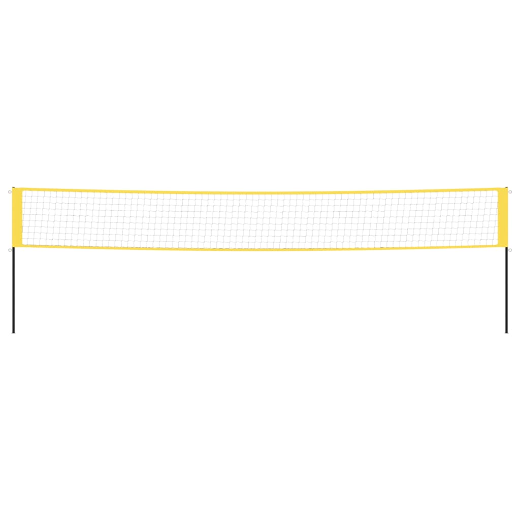Rete da Badminton Gialla e Nera 600x155 cm Tessuto PE