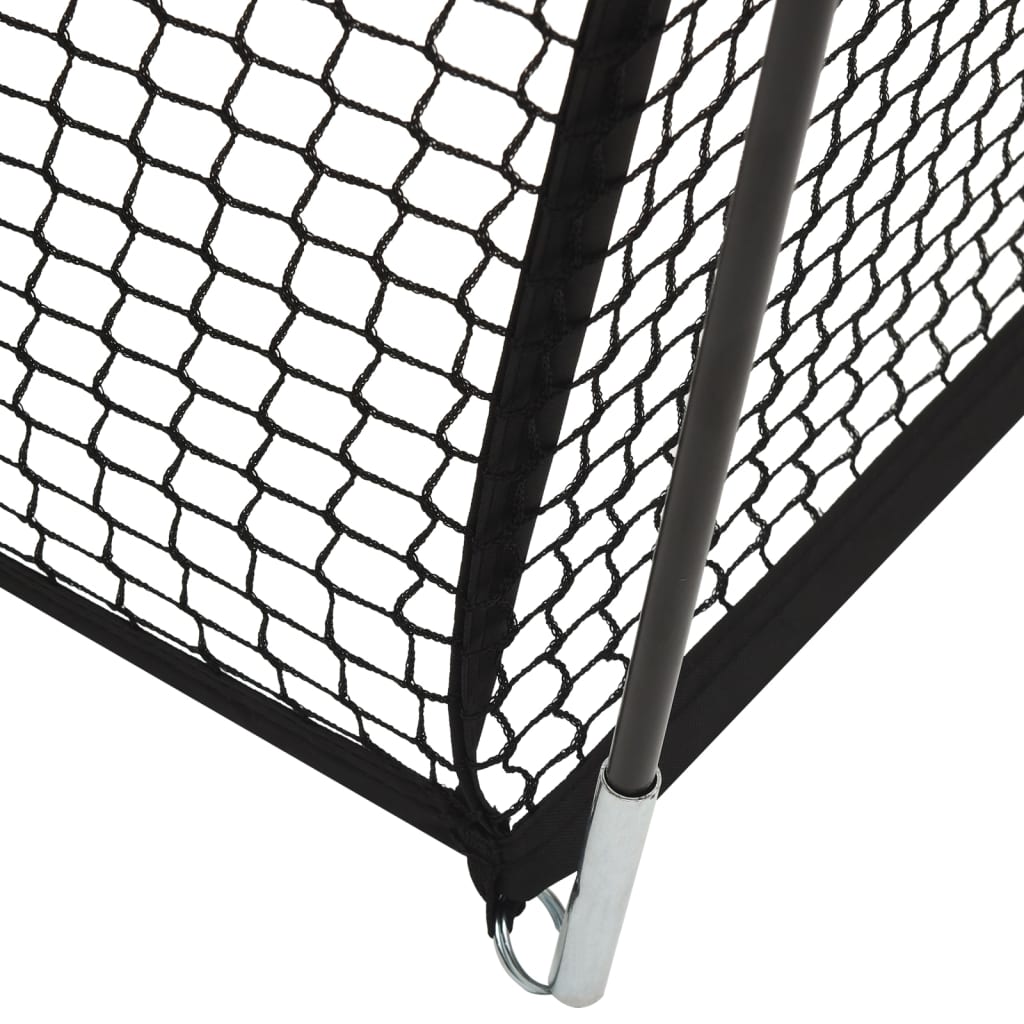 Rete Gabbia da Battuta Baseball Nera 600x400x250 cm Poliestere