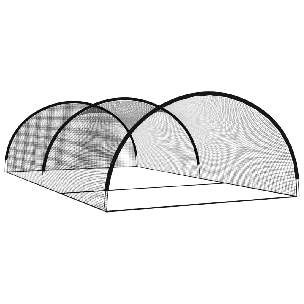 Rete Gabbia da Battuta Baseball Nera 900x400x250 cm Poliestere