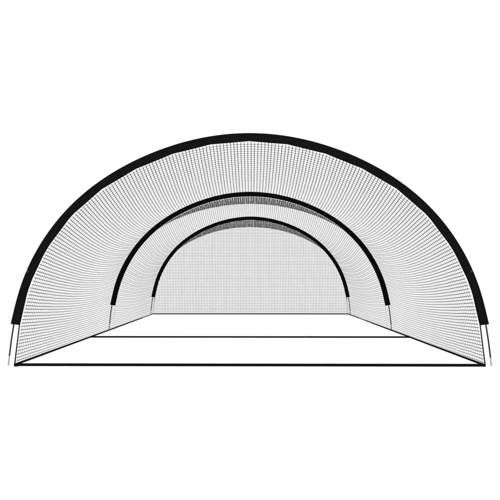 Rete Gabbia da Battuta Baseball Nera 900x400x250 cm Poliestere