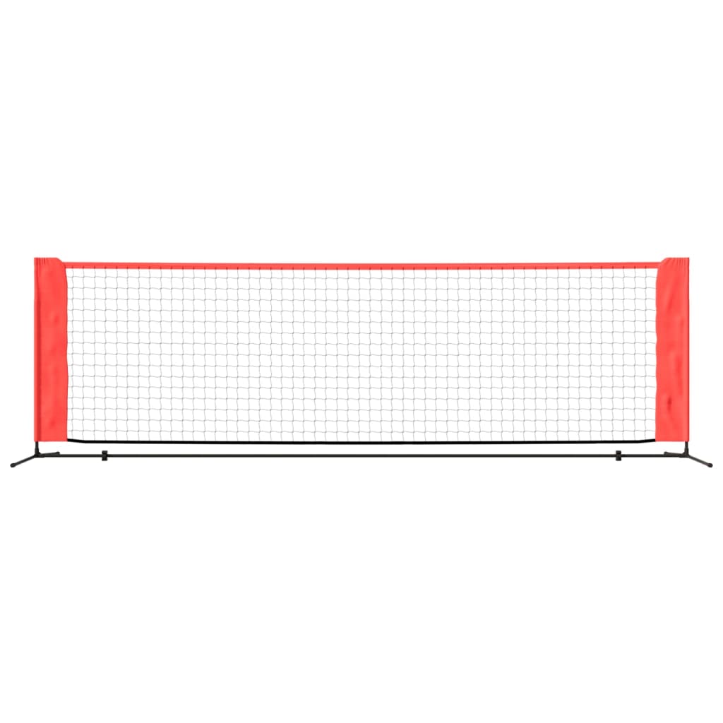 Rete da Tennis Nera e Rossa 300x100x87 cm in Poliestere