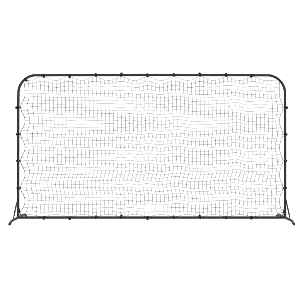 Rete Rimbalzante da Calcio Nera 366x90x183 cm HDPE