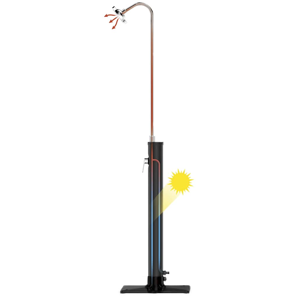 Bestway Doccia da Esterno Solar Flow Nera 8 L