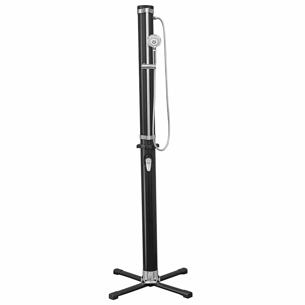 Doccia da Esterno Solar Flow Nera 20 L, Alta 218 cm