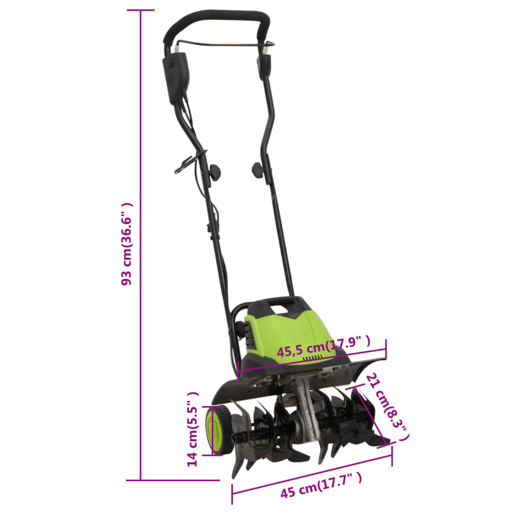 Fresa da Giardino Elettrica con 6 Lame 1500 W