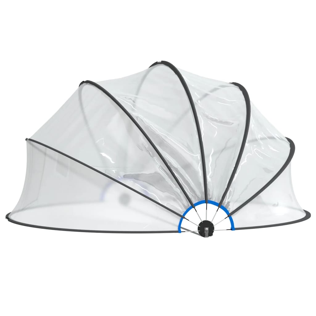 Cupola per Piscina Rotonda 376x188 cm PVC