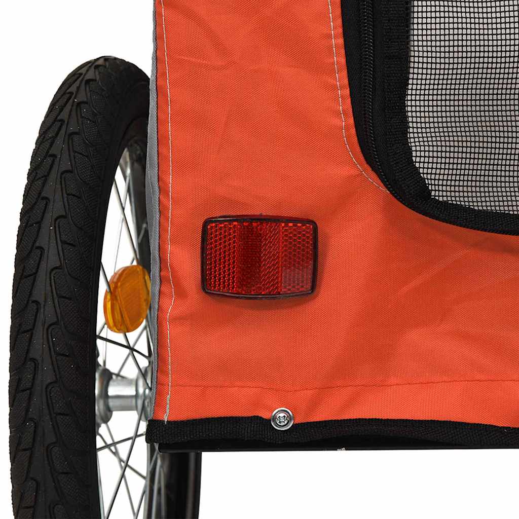 Rimorchio per bicicletta per animali domestici 124 x 53 x 53 cm