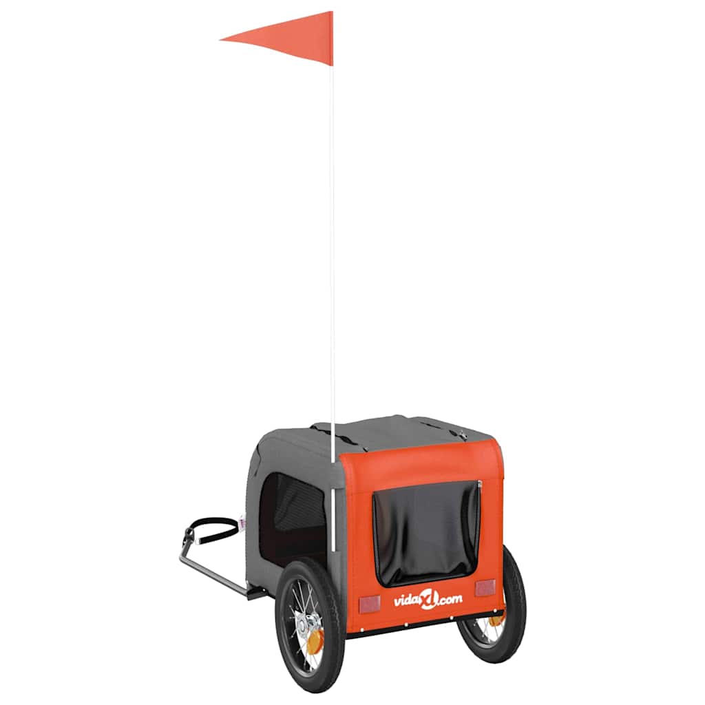Rimorchio per bicicletta per animali domestici 124 x 53 x 53 cm
