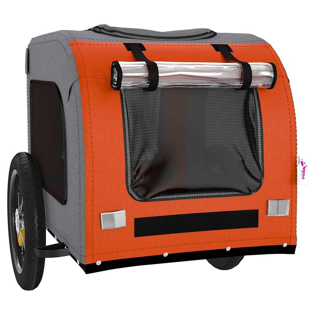 Rimorchio per bicicletta per animali domestici 124 x 53 x 53 cm