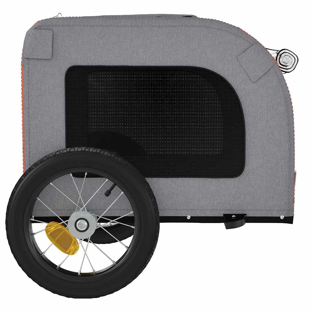 Rimorchio per bicicletta per animali domestici 124 x 53 x 53 cm