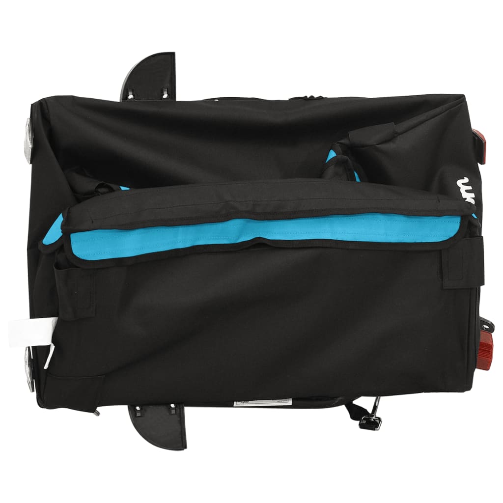 Rimorchio da Bici Nero e Blu 30 kg in Ferro