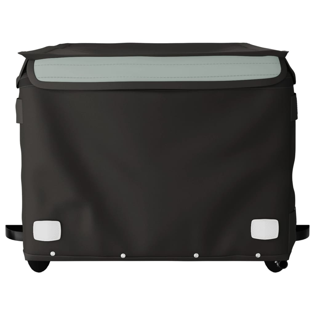 Rimorchio da Bici Nero e Grigio 45 kg in Ferro