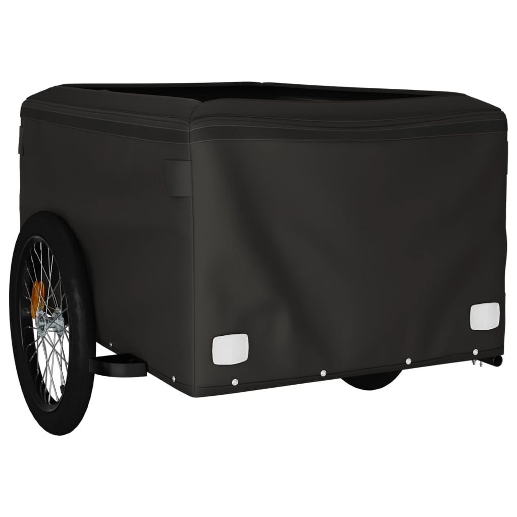 Rimorchio da Bici Nero e Verde 45 kg in Ferro