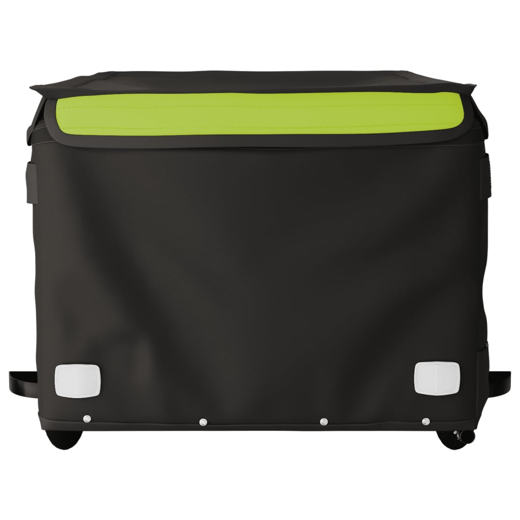 Rimorchio da Bici Nero e Verde 45 kg in Ferro
