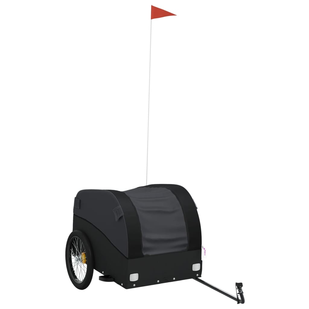 Rimorchio da Bici Nero 45 kg in Ferro