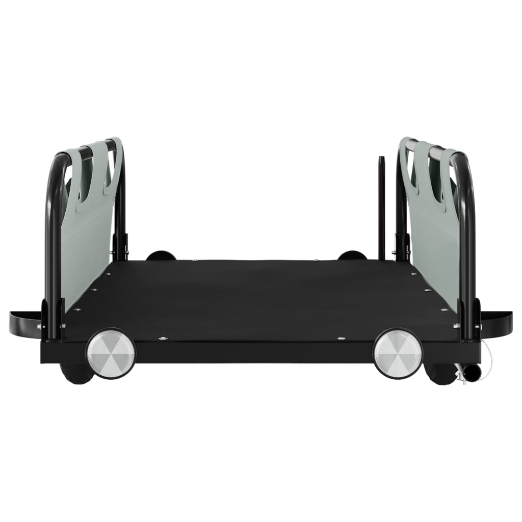 Rimorchio da Bici Grigio Oxford e Ferro