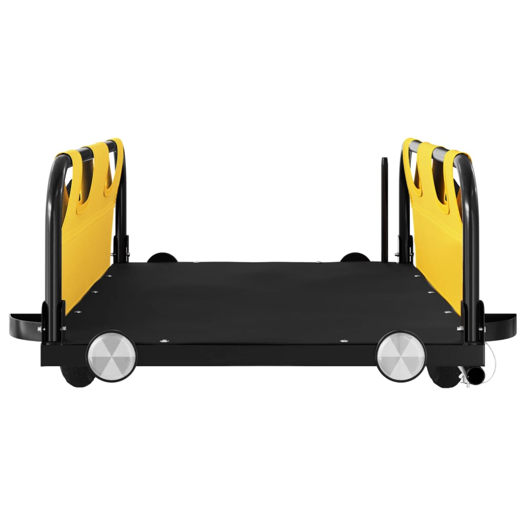 Rimorchio da Bici Giallo Oxford e Ferro
