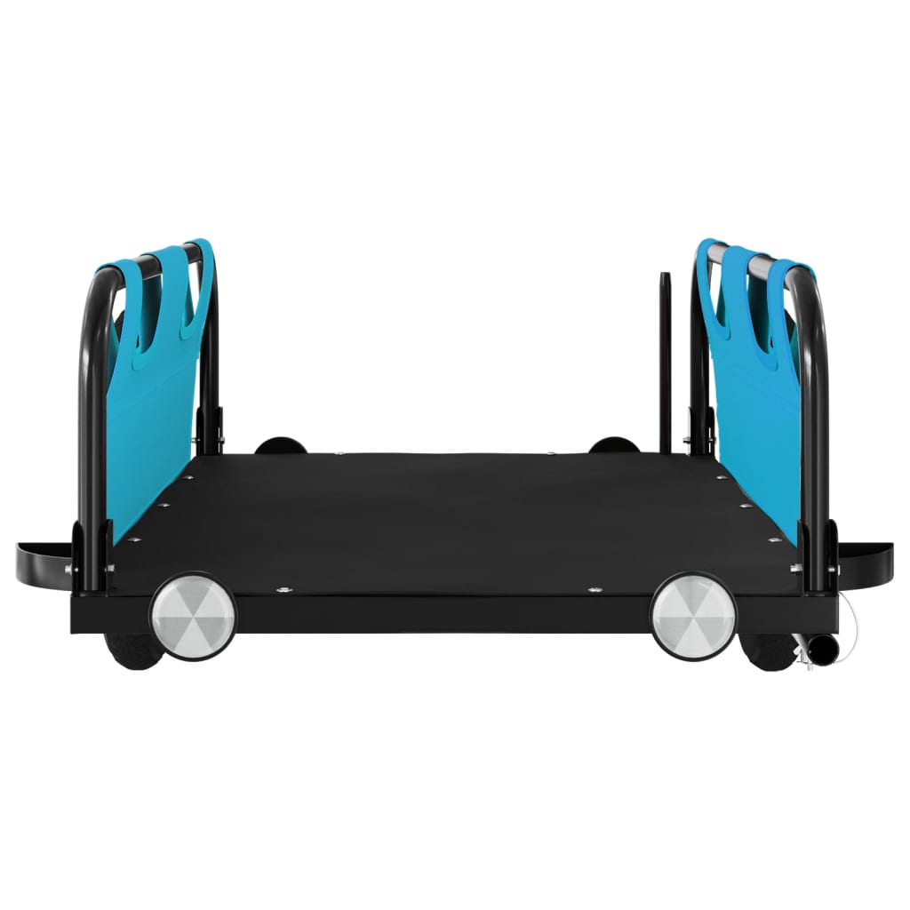 Rimorchio da Bici Blu Oxford e Ferro