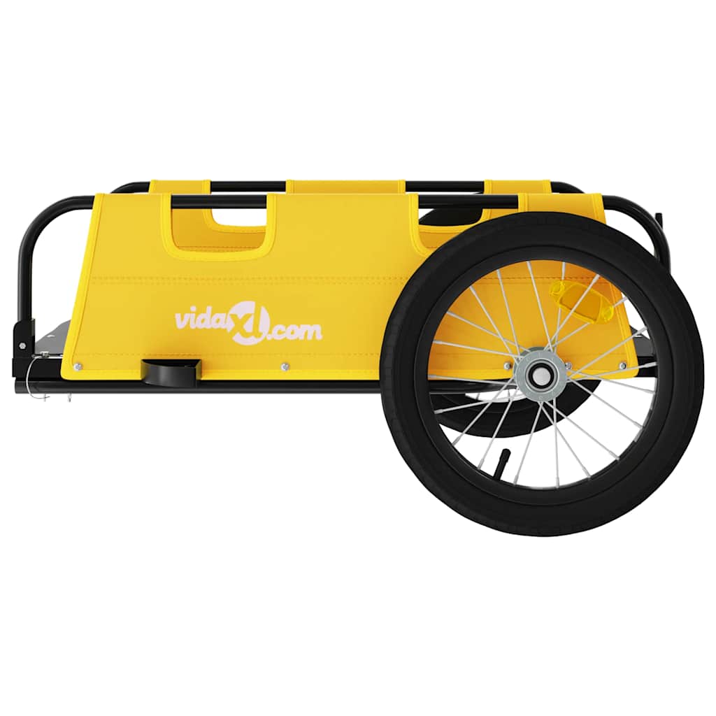 Rimorchio da Bici Giallo Oxford e Ferro