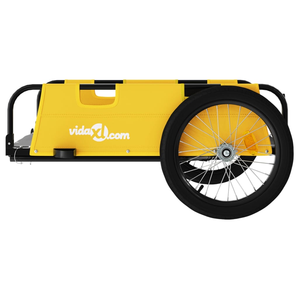 Rimorchio da Bici Giallo Oxford e Ferro