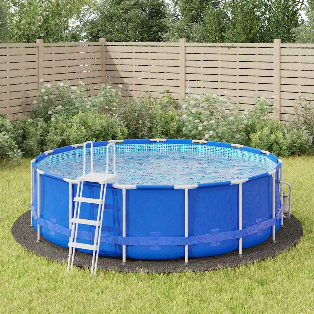 Telo per Fondo Piscina Ø 428 cm (2 mm) Rotondo Grigio Chiaro