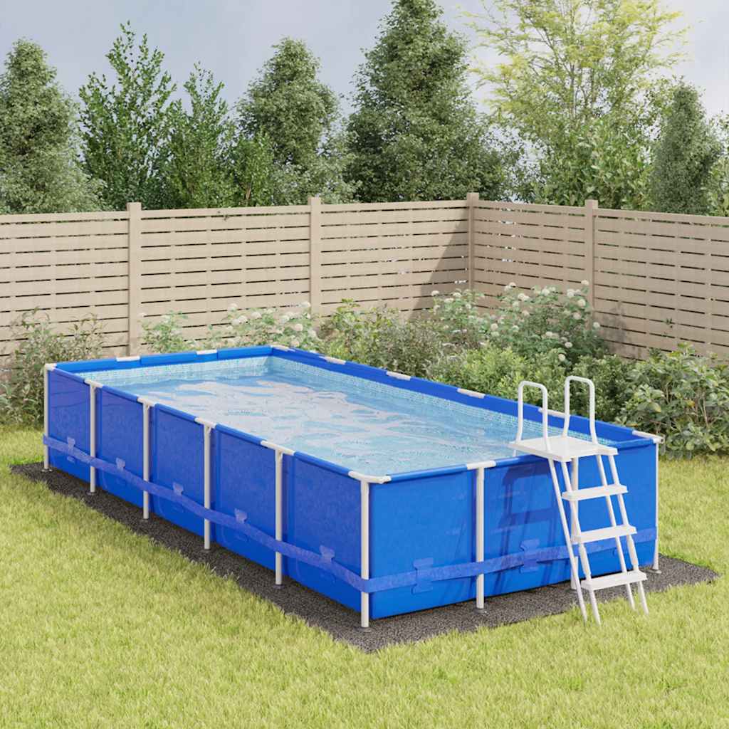 Telo per Fondo Piscina 750 x 370 cm Rettangolare grigio chiaro