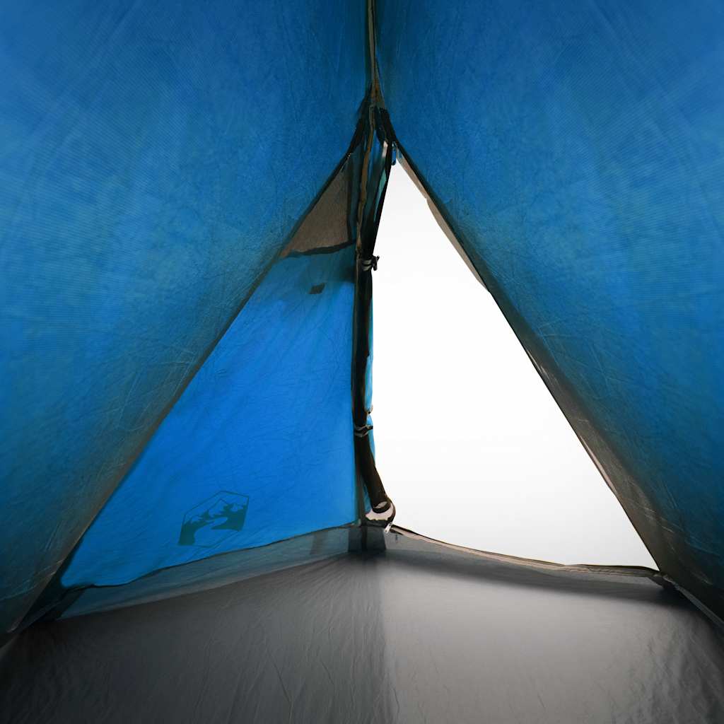 Tenda da Campeggio a Cupola per 2 Persone Blu Impermeabile