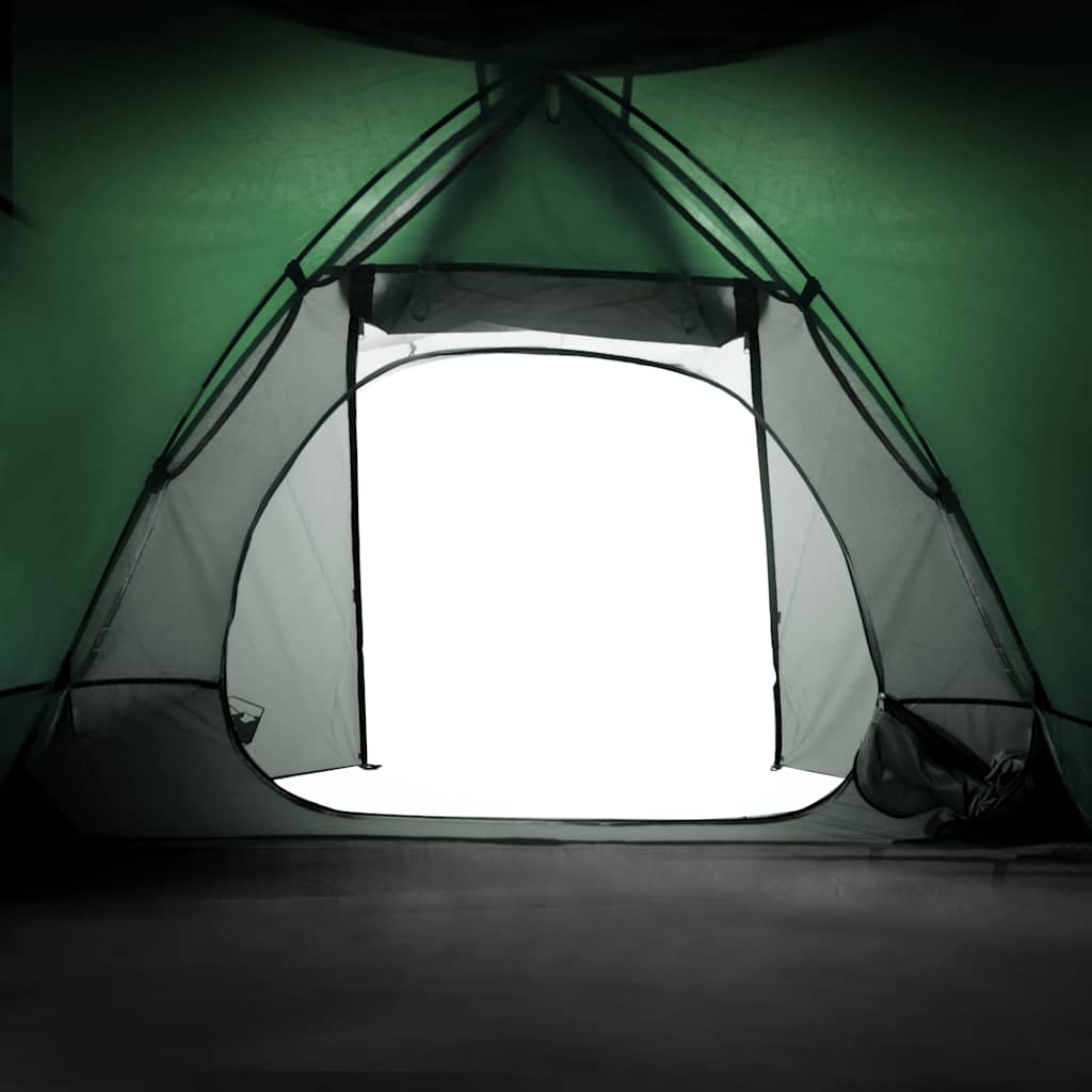Tenda da Campeggio a Cupola per 2 Persone Verde Impermeabile