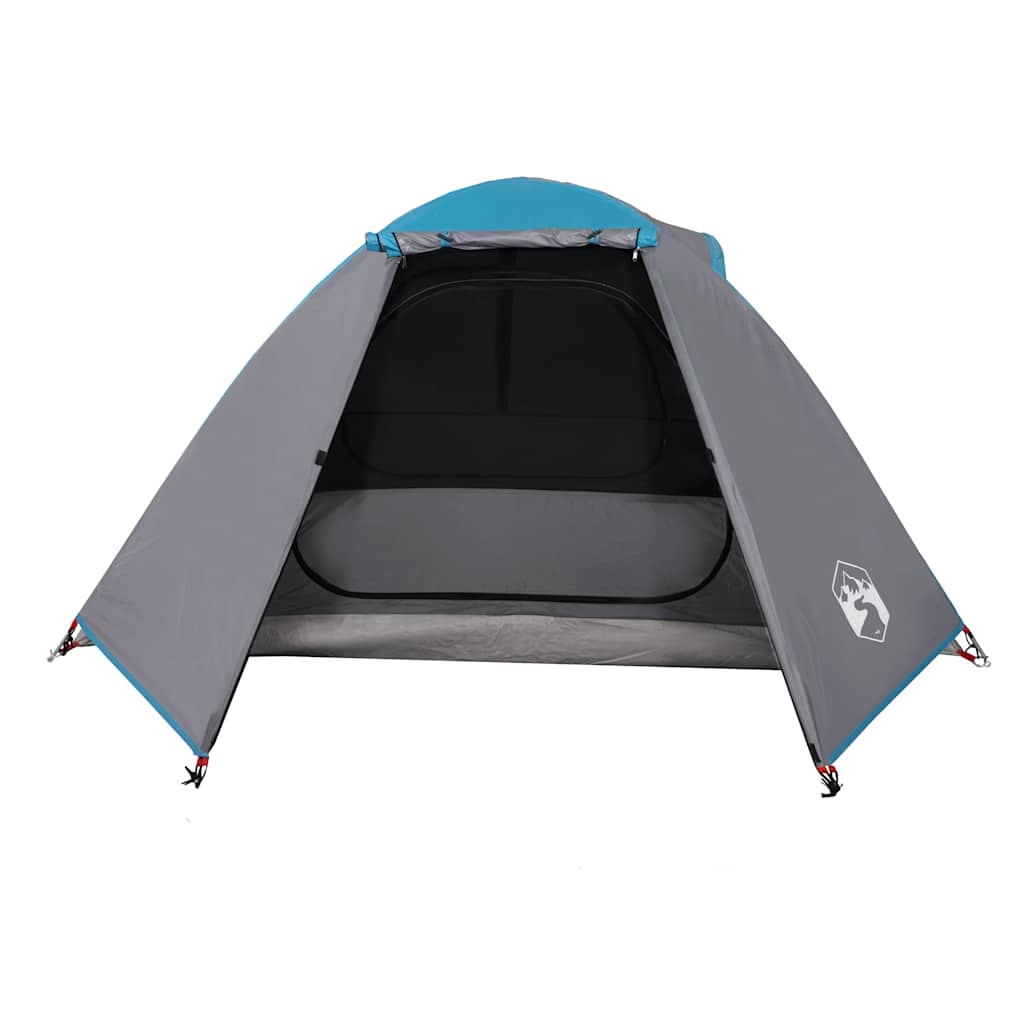 Tenda da Campeggio a Cupola per 2 Persone Blu Impermeabile
